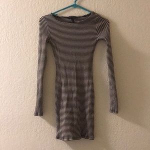 Forever 21 striped bodycon dress